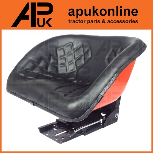 Red bucket seat pan - bucket, suspension