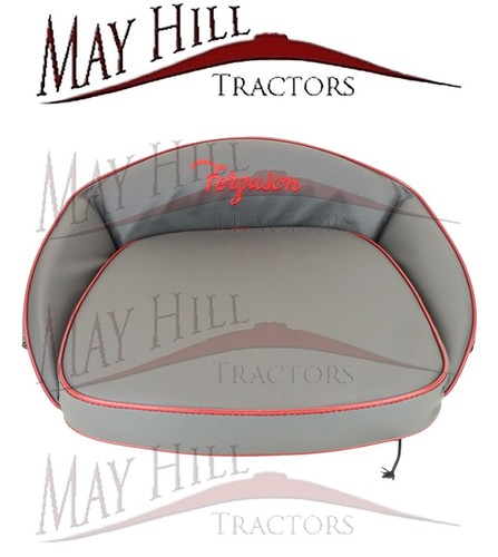 Grey seat cushion embroidered - seat,